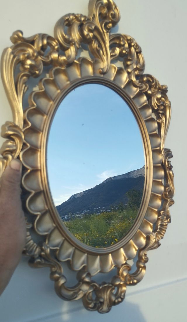 Espelho dourado vintage