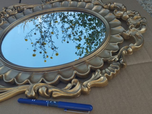 Espelho dourado vintage