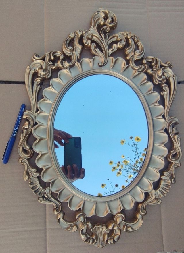 Espelho dourado vintage