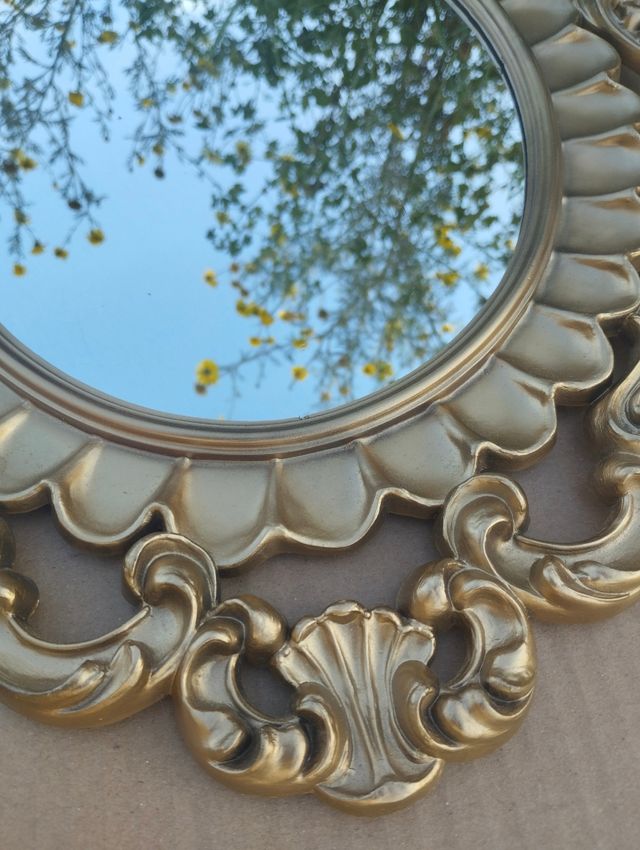Espelho dourado vintage
