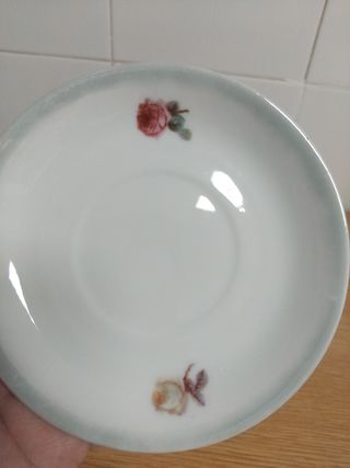 🇩🇪 Tazas porcelana vintage rosas