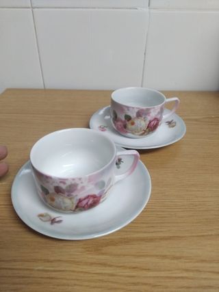 🇩🇪 Tazas porcelana vintage rosas