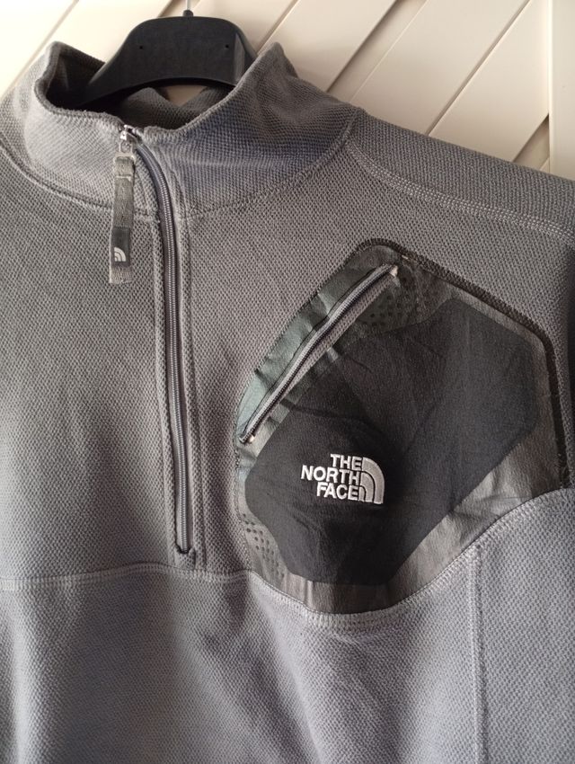 Pile The North Face grigio mezza zip