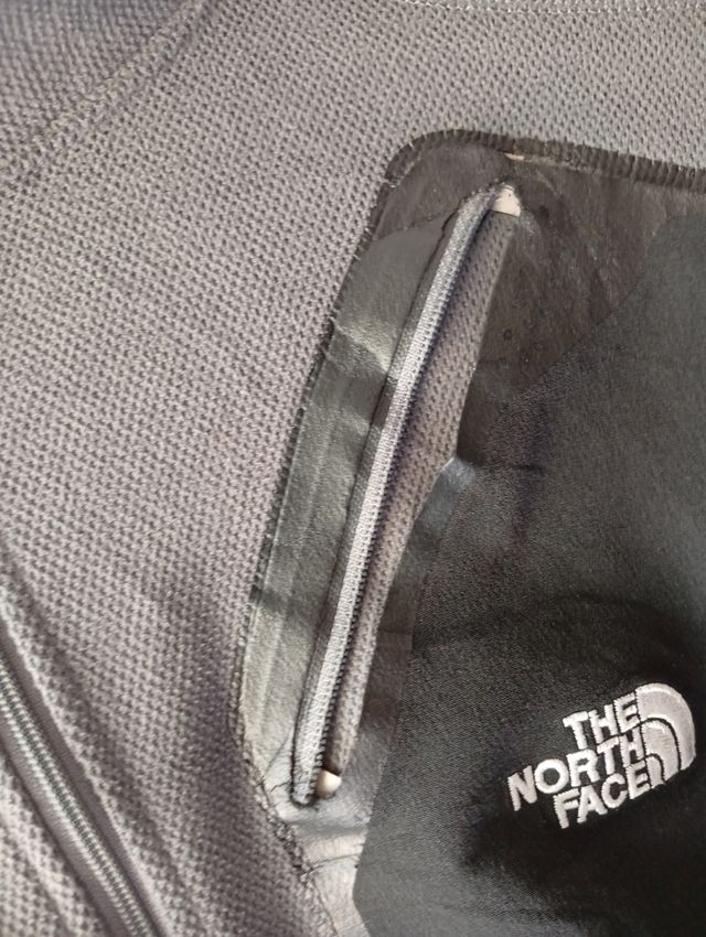 Pile The North Face grigio mezza zip