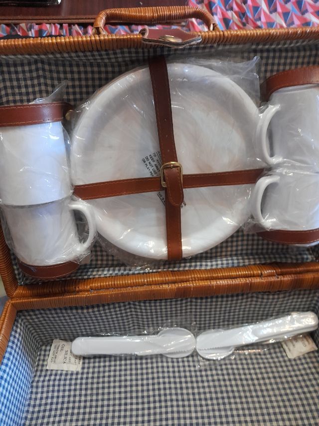 Cestino da picnic vintage