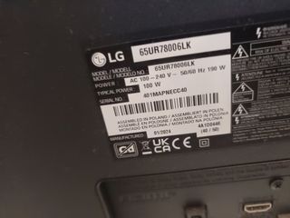 TV LG Smart 4K - Nueva, 65"pulgadas