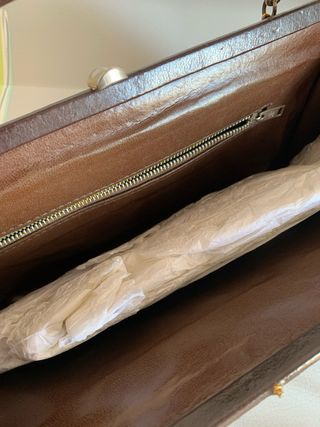 Borsa clutch donna in vera pelle di pitone