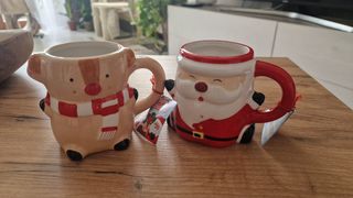 Tazze Natale Babbo Natale e renna