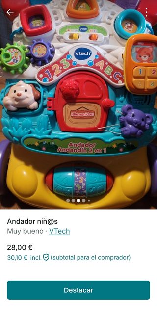 Andador niños musical