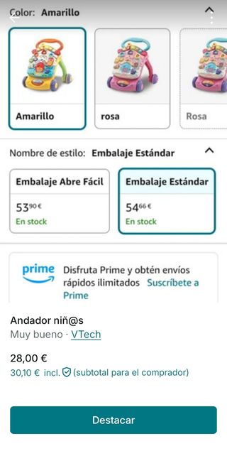 Andador niños musical