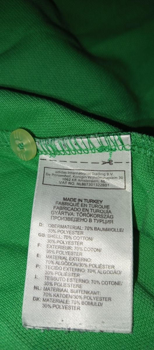 Polo Adidas verde 2XL
