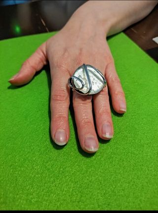 Anello simil madreperla argento 925