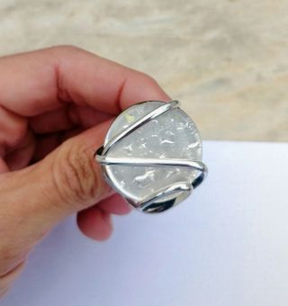 Anello simil madreperla argento 925