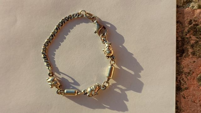 bracciale bambino elefante argento925