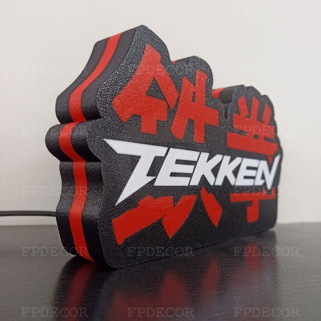 Tekken com LED RGB! Caixa de luz para Decoração