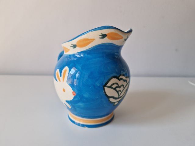 Teiera e lattiera con coniglietti