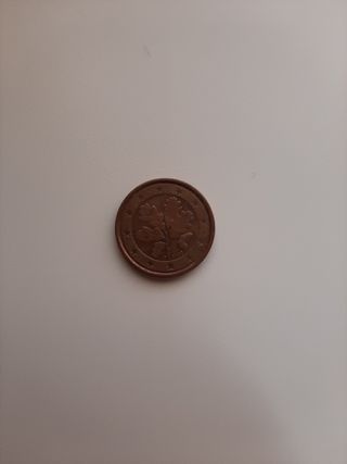 Moneda de colección de 1 céntimos alemana del 2002