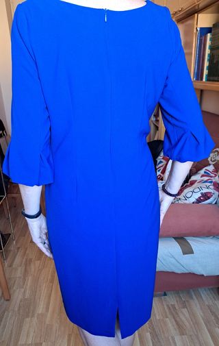 Vestido azul ceremonia talla 46. 