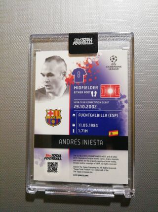 Iniesta topps total football 