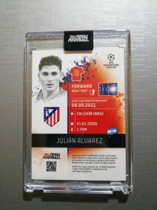 Julián Álvarez topps total football 