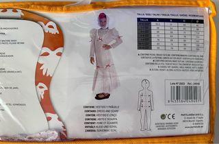 Traje chulapa niña blanco y rojo.
3 - 4 AÑOS.