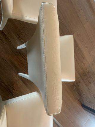 4 sedie ecopelle beige - moderne