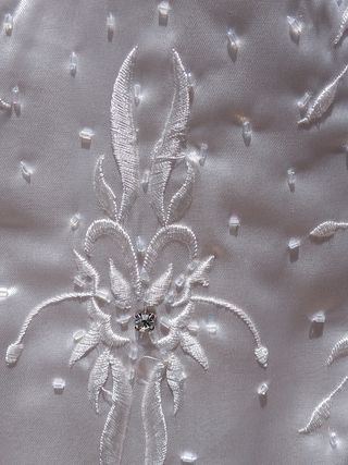 Vestido Yves Carlin blanco fiesta/boda