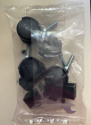 Set 4 ruote nuove girevoli per sedia o mobile