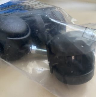 Set 4 ruote nuove girevoli per sedia o mobile