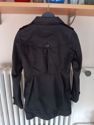 Gabardina negra mujer talla 38