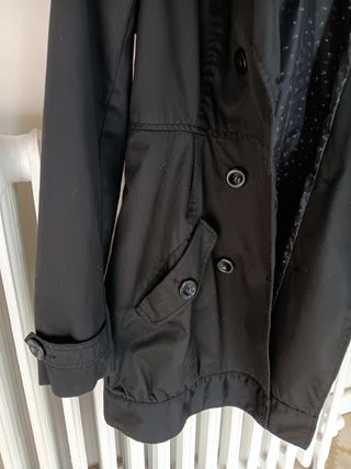 Gabardina negra mujer talla 38