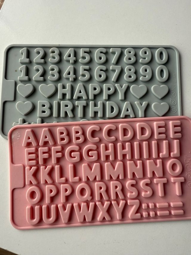 Moldes silicona letras & números