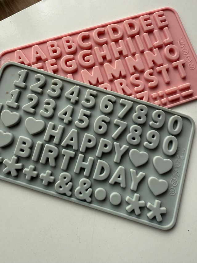 Moldes silicona letras & números