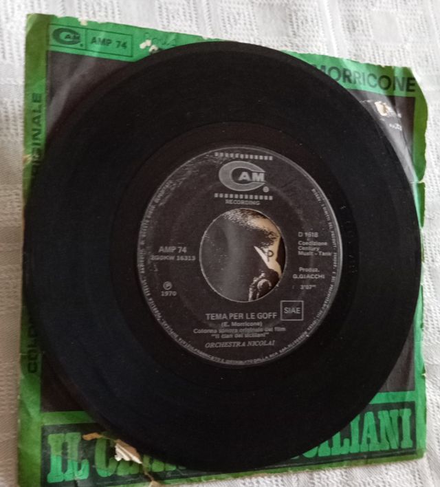 7'' 45 giri Il Clan dei Siciliani - Morricone