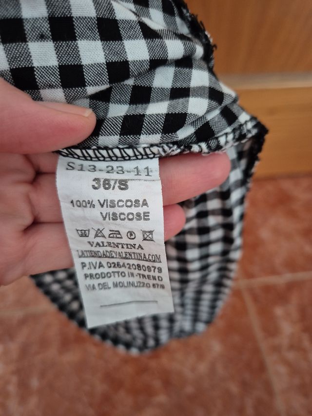 Vestito a quadri Vichy taglia S