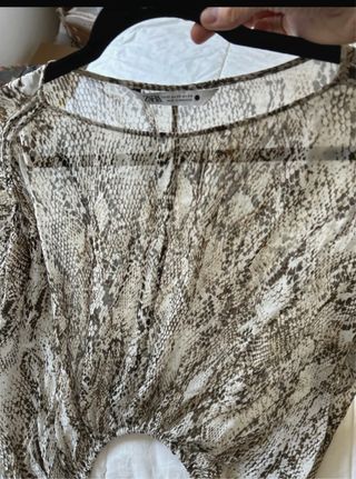 Blusa Zara cebra