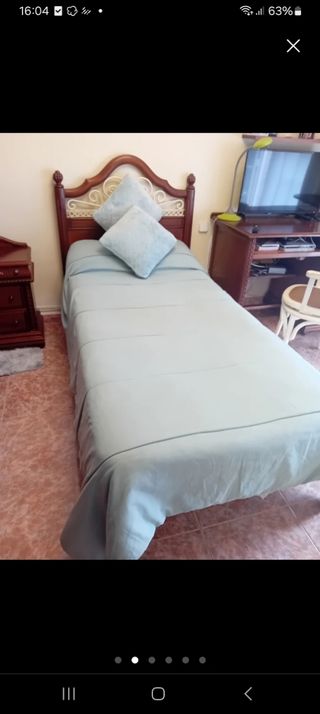 Edredón cama 90 + fundas cojín rosa