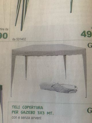 Gazebo 3x3 estensibile
