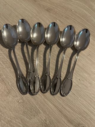 6 Cucchiaini Argento stile impero