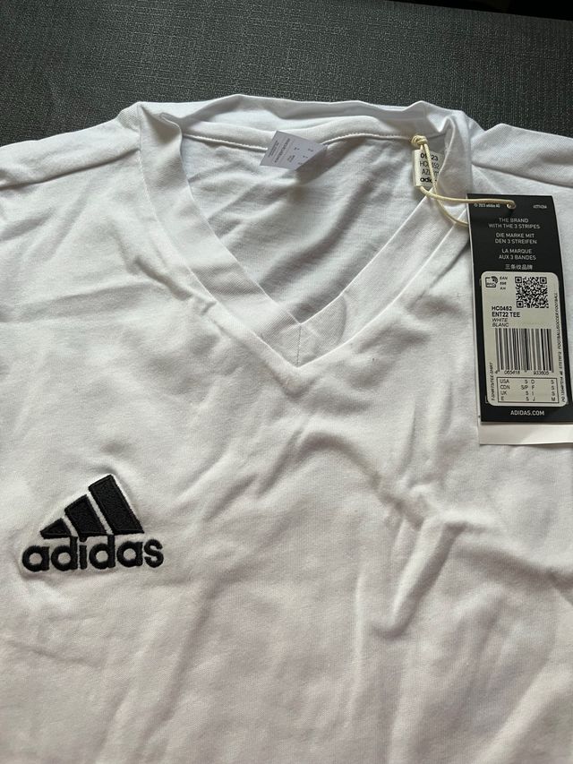 Camiseta blanca Adidas talla S nueva