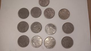 13 Monedas 25 Ptas Franco