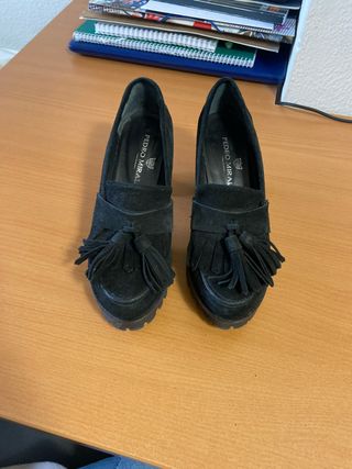 Zapatos Pedro Miralles tacón negro 