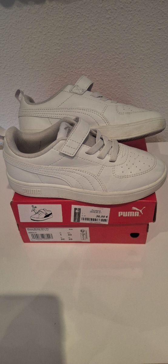 SCARPE DA GINNASTICA PUMA TAGLIA 33
