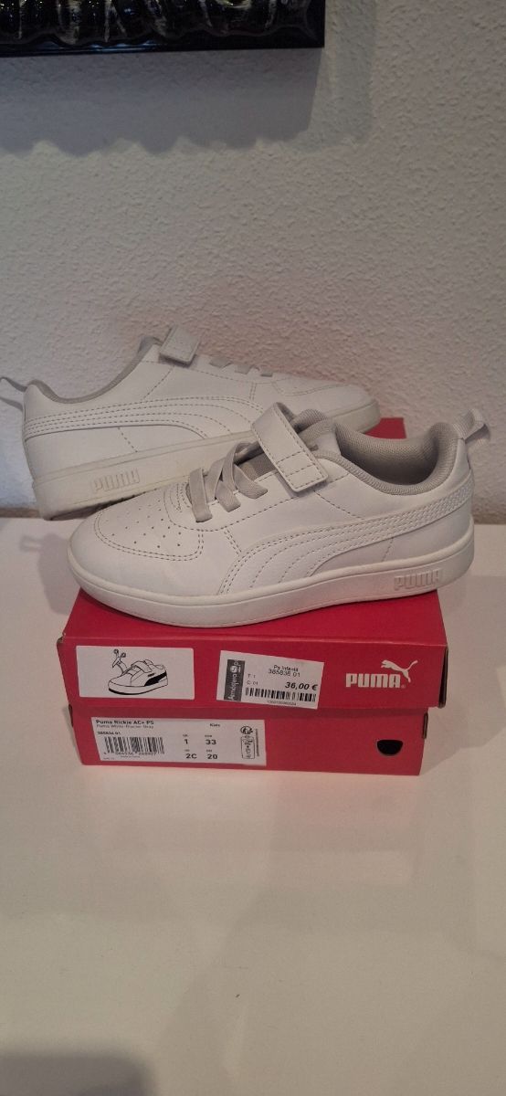 SCARPE DA GINNASTICA PUMA TAGLIA 33