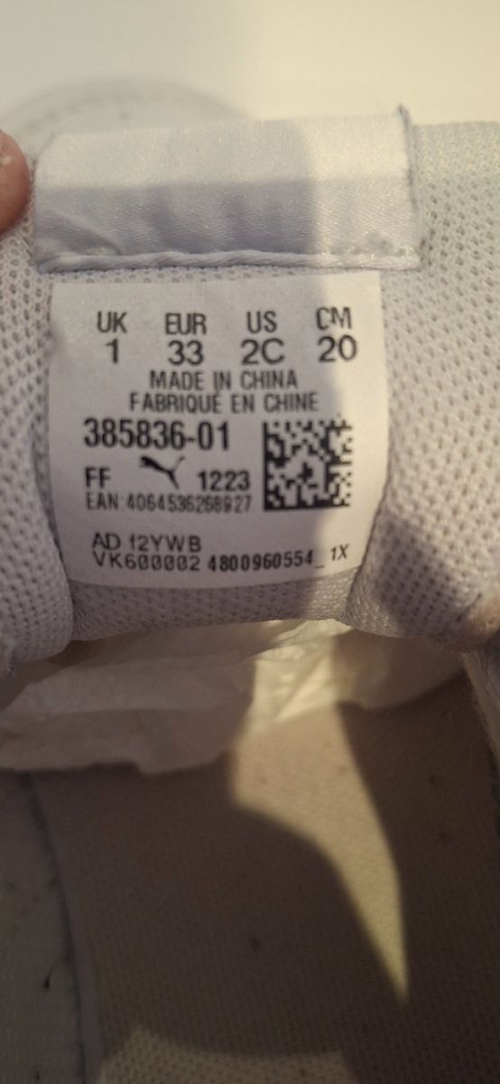 SCARPE DA GINNASTICA PUMA TAGLIA 33