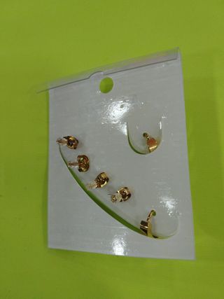 Pendientes Cima - Acero Dorado