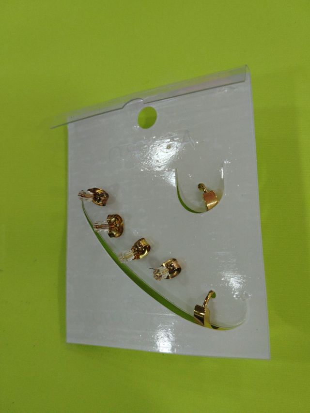 Pendientes Cima - Acero Dorado