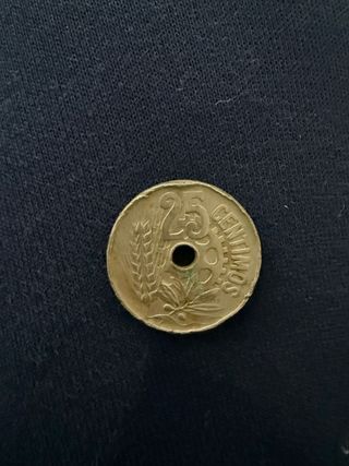 Moneda 25 Céntimos España 1934