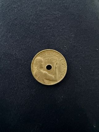 Moneda 25 Céntimos España 1934