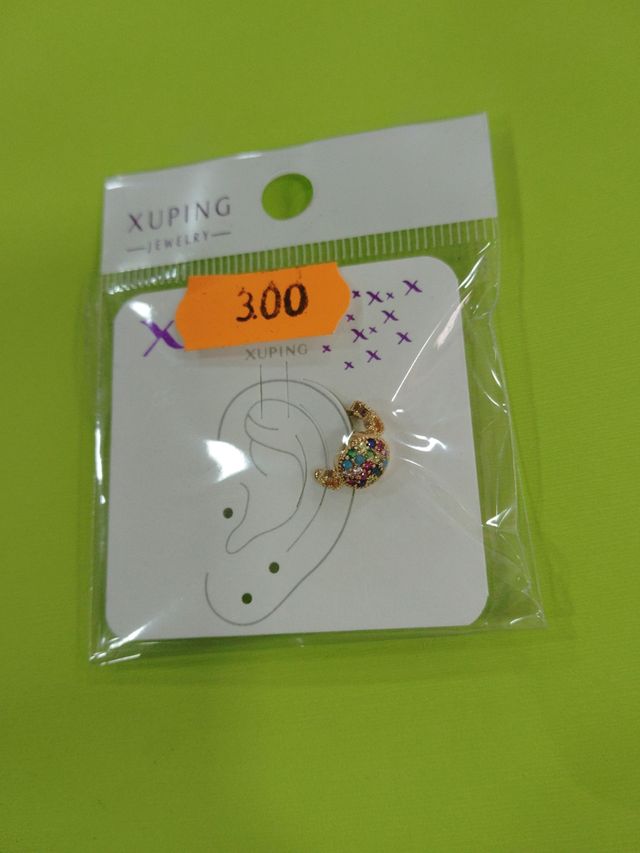 Pendientes Xuping dorados multicolor